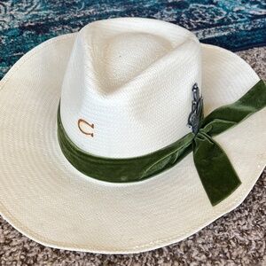 Charlie 1 Horse Straw Embellished Hat